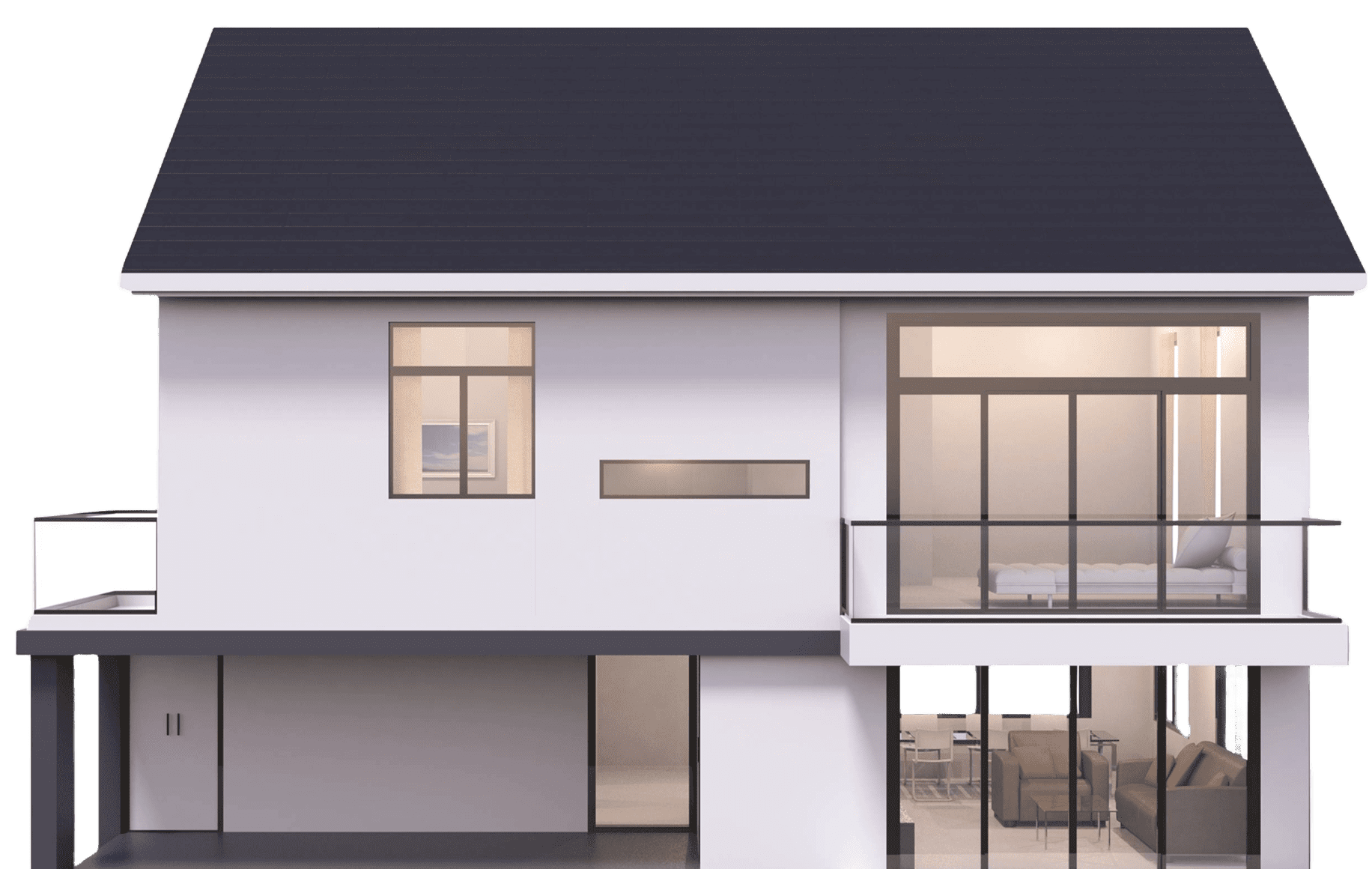 Modern two-story house design