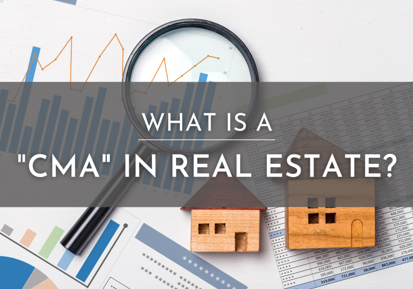 Comparative market analysis with houses and charts